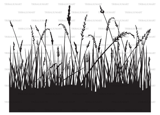 Grass silhouettes SVG TribaliumArtSF 