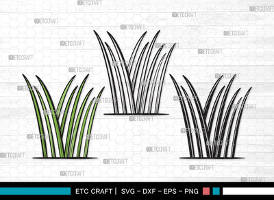 Grass SVG | Plants Svg | Lawn Grass Svg | Tall Grass Svg | Garden Svg | Grass Clipart SVG ETC Craft 