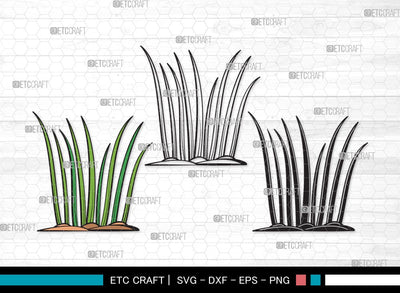Grass SVG | Plants Svg | Lawn Grass Svg | Tall Grass Svg | Garden Svg | Grass Clipart SVG ETC Craft 