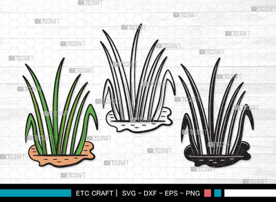 Grass SVG | Plants Svg | Lawn Grass Svg | Tall Grass Svg | Garden Svg | Grass Clipart SVG ETC Craft 