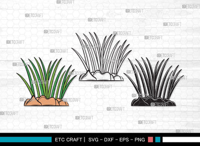 Grass SVG | Plants Svg | Lawn Grass Svg | Tall Grass Svg | Garden Svg | Grass Clipart SVG ETC Craft 