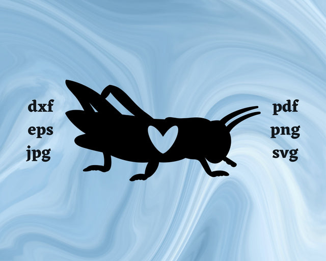 Grasshopper Heart SVG Cut File SVG Northern Light SVG 