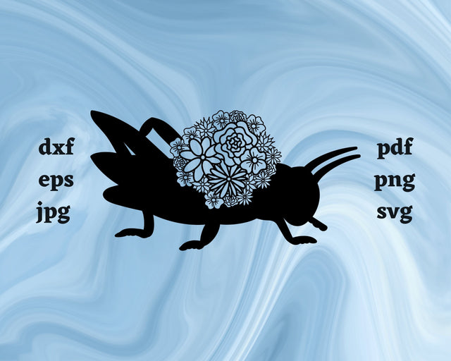 Grasshopper Mandala SVG Cut File SVG Northern Light SVG 