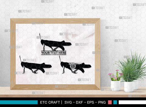 Grasshopper Monogram, Grasshopper Silhouette, Grasshopper SVG, Grasshopper Bug Svg, Grasshopper Insect Svg, Insect Svg, SB00274 SVG ETC Craft 