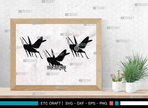 Grasshopper Monogram, Grasshopper Silhouette, Grasshopper SVG, Grasshopper Bug Svg, Grasshopper Insect Svg, Insect Svg, SB00274 SVG ETC Craft 