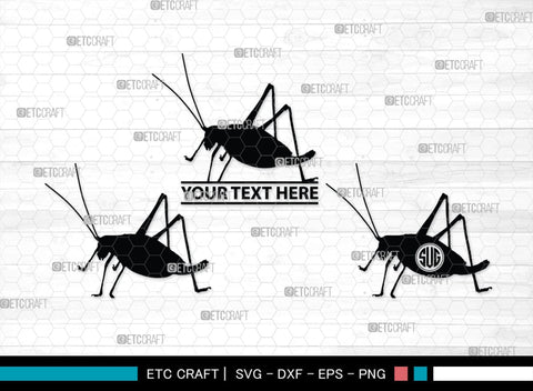 Grasshopper Monogram, Grasshopper Silhouette, Grasshopper SVG, Grasshopper Bug Svg, Grasshopper Insect Svg, Insect Svg, SB00274 SVG ETC Craft 