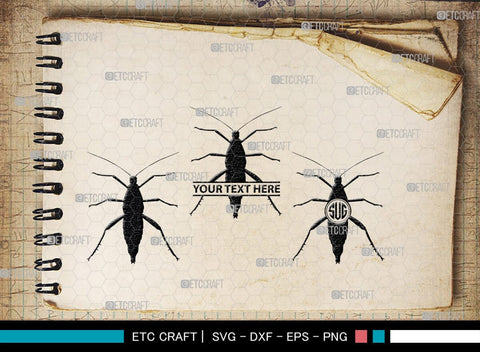 Grasshopper Monogram, Grasshopper Silhouette, Grasshopper SVG, Grasshopper Bug Svg, Grasshopper Insect Svg, Insect Svg, SB00274 SVG ETC Craft 