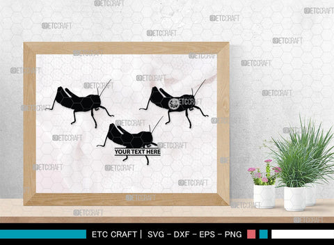 Grasshopper Monogram, Grasshopper Silhouette, Grasshopper SVG, Grasshopper Bug Svg, Grasshopper Insect Svg, Insect Svg, SB00274 SVG ETC Craft 
