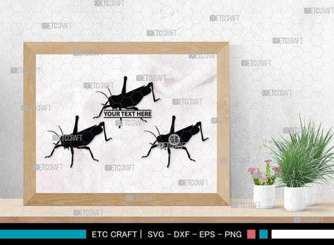 Grasshopper Monogram, Grasshopper Silhouette, Grasshopper SVG, Grasshopper Bug Svg, Grasshopper Insect Svg, Insect Svg, SB00274 SVG ETC Craft 