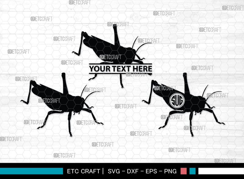 Grasshopper Monogram Grasshopper Silhouette Grasshopper Svg