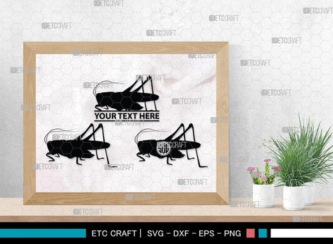 Grasshopper Monogram, Grasshopper Silhouette, Grasshopper SVG, Grasshopper Bug Svg, Grasshopper Insect Svg, Insect Svg, SB00274 SVG ETC Craft 