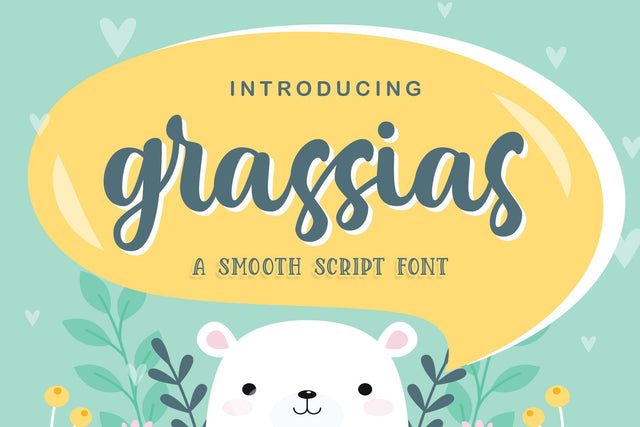 Grassias Sooth Script Font Rochart studio 