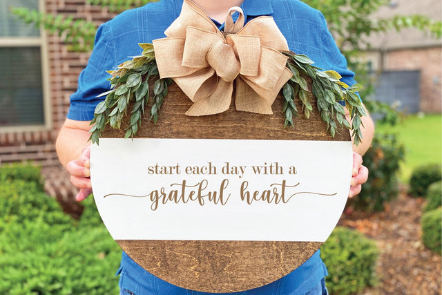 Grateful Heart SVG | Home Sign SVG So Fontsy Design Shop 