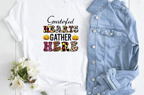 grateful hearts gather here Sublimation SVGArt 