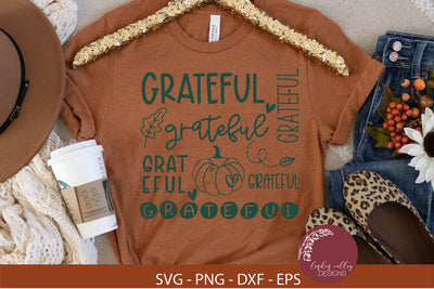 Grateful SVG-Fall SVG-Autumn SVG SVG Linden Valley Designs 