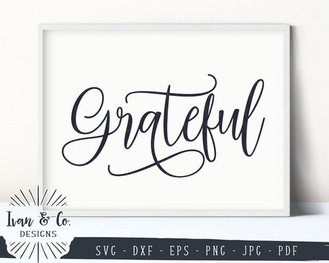 Grateful SVG Files | Thanksgiving | Inspirational | Fall SVG (885462367) SVG Ivan & Co. Designs 