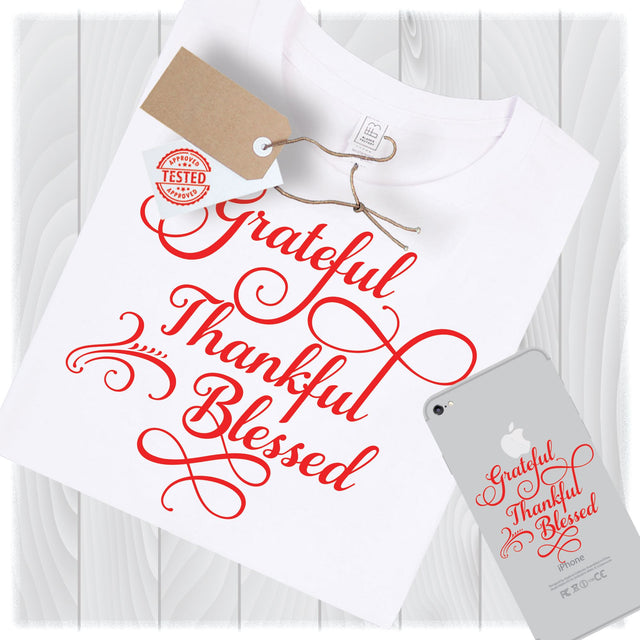 Grateful Thankful Blessed SVG Files for Cricut Designs | Thanksgiving SVG Files SVG My Sew Cute Boutique 