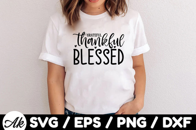 Grateful thankful blessed svg SVG akazaddesign 