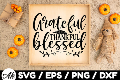 Grateful thankful blessed svg SVG akazaddesign 