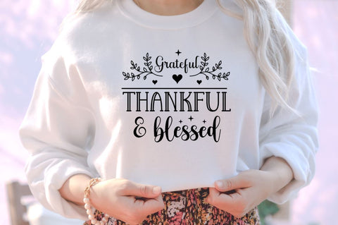 Grateful thankful & blessed SVG SVG DESIGNISTIC 