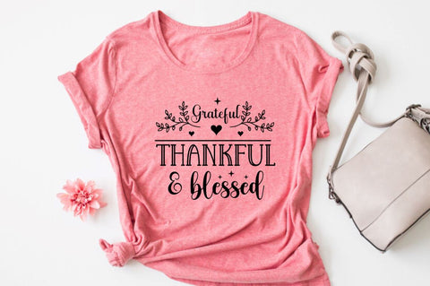 Grateful thankful & blessed SVG SVG DESIGNISTIC 