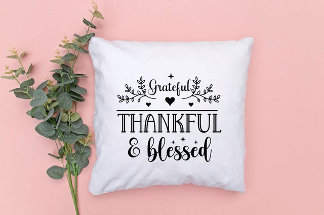 Grateful thankful & blessed SVG SVG DESIGNISTIC 