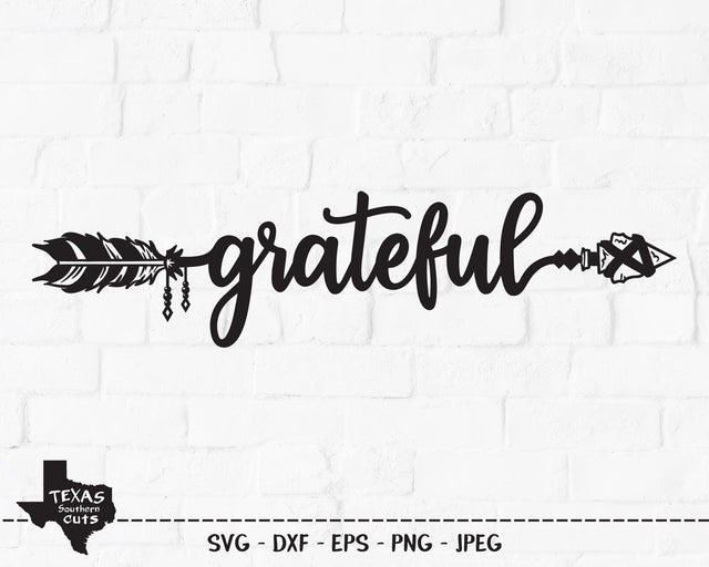 Grateful Tribal Arrow | Fall SVG SVG Texas Southern Cuts 
