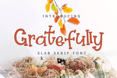 Gratefully - Slab Serif Font Font Dm Letter Studio 