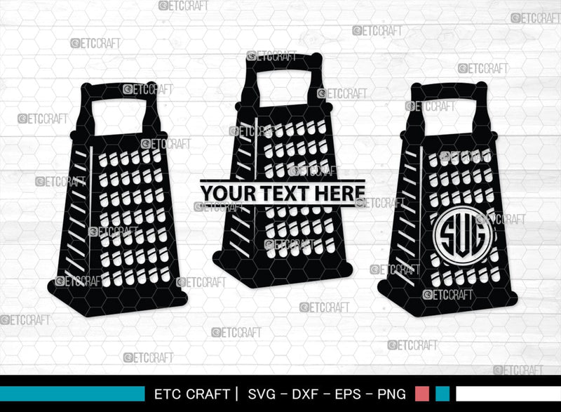Grater Monogram, Grater Silhouette, Grater SVG, Cheese Grater Svg, Grater Svg, Kitchen Svg, Grater Bundle, SB00169 SVG ETC Craft 