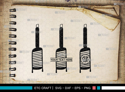 Grater Monogram, Grater Silhouette, Grater SVG, Cheese Grater Svg, Grater Svg, Kitchen Svg, Grater Bundle, SB00169 SVG ETC Craft 