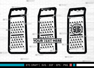 Grater Monogram, Grater Silhouette, Grater SVG, Cheese Grater Svg, Grater Svg, Kitchen Svg, Grater Bundle, SB00169 SVG ETC Craft 