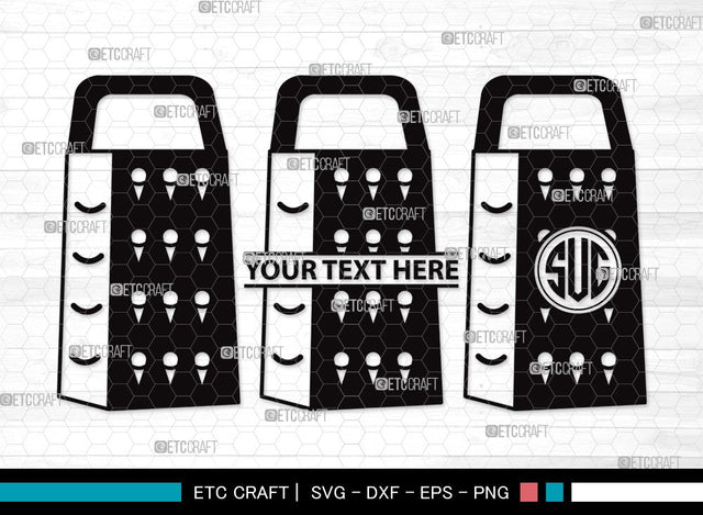 Grater Monogram SVG | Kitchen Svg | Cooking Svg | Cheese Grater Svg | Grater Clipart SVG ETC Craft 