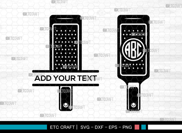 Grater Monogram SVG, Kitchen Utensils Svg, Cooking Svg, Cheese Grater Svg, Split Monogram Svg SVG ETC Craft 