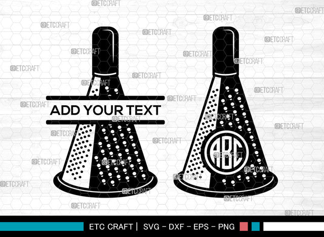 Grater Monogram SVG, Kitchen Utensils Svg, Cooking Svg, Cheese Grater Svg, Split Monogram Svg SVG ETC Craft 