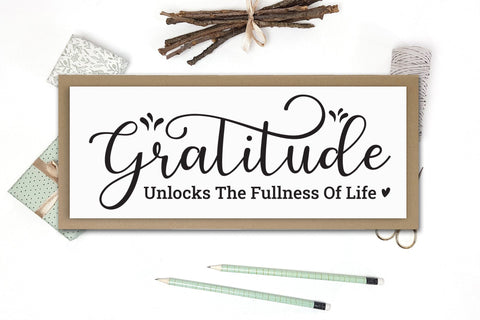 Gratitude Unlocks the Fullness of Life, Thanksgiving SVG SVG CraftLabSVG 