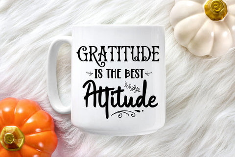 Gratitutde Is the Best I Thanksgiving Decor SVG I Fall Sign SVG Happy Printables Club 