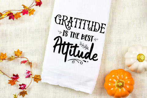 Gratitutde Is the Best I Thanksgiving Decor SVG I Fall Sign SVG Happy Printables Club 