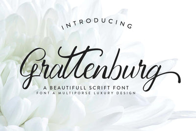 Grattenburg Beautiful Scrift Font Font nearzz 