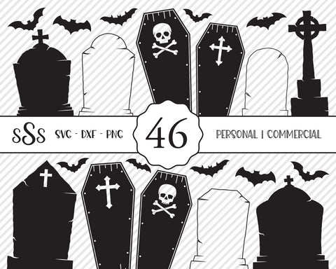 Graveyard Bundle | Halloween SVG SVG Texas Southern Cuts 
