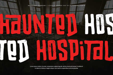 Graveyard Guardian - Display Font Font Alpaprana Studio 