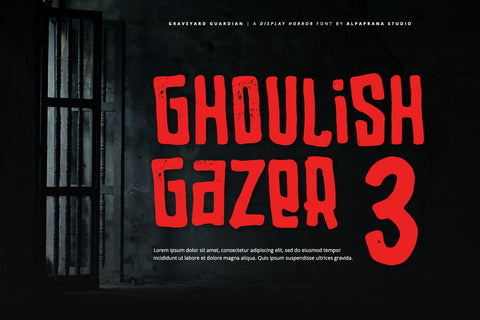Graveyard Guardian - Display Font Font Alpaprana Studio 