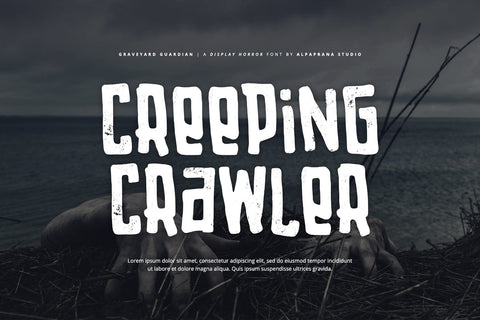 Graveyard Guardian - Display Font Font Alpaprana Studio 