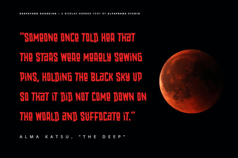 Graveyard Guardian - Display Font Font Alpaprana Studio 