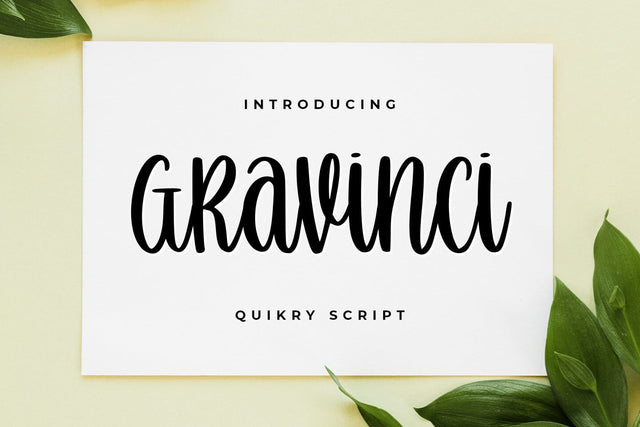 Gravinci Font Abo Daniel Studio 