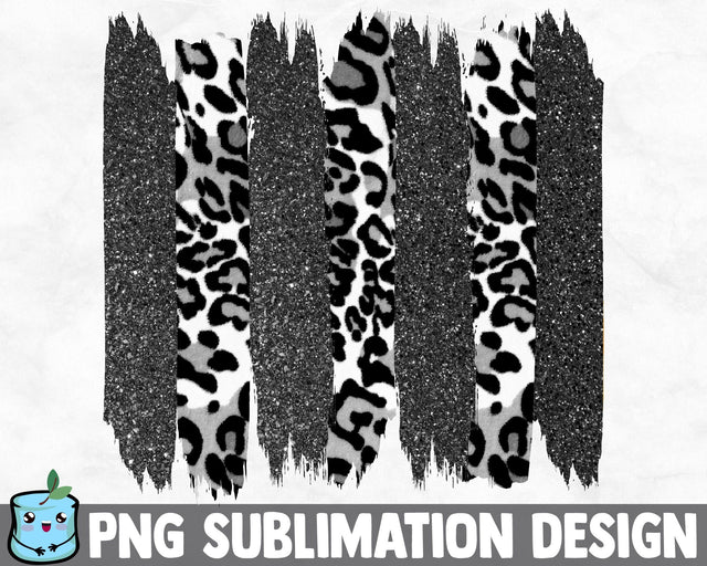 Gray Glitter Leopard Brush Strokes SVG MintyMarshmallows 