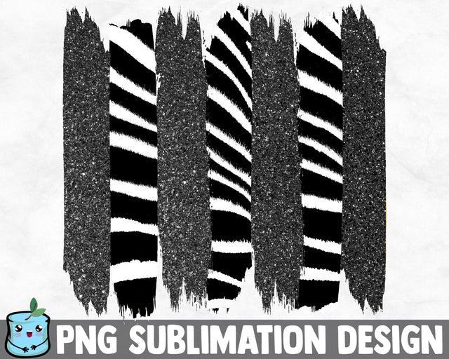 Gray Glitter Zebra Brush Strokes SVG MintyMarshmallows 
