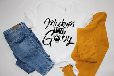 Gray T-shirt Mockups, Jeans Template, Rolled Sleeve, Shirt Mock Up, Bella Canvas 3001 Tshirt,Flat Lays Pictures, Digital,Download Jpg Files Mock Up Photo ArtStudio 