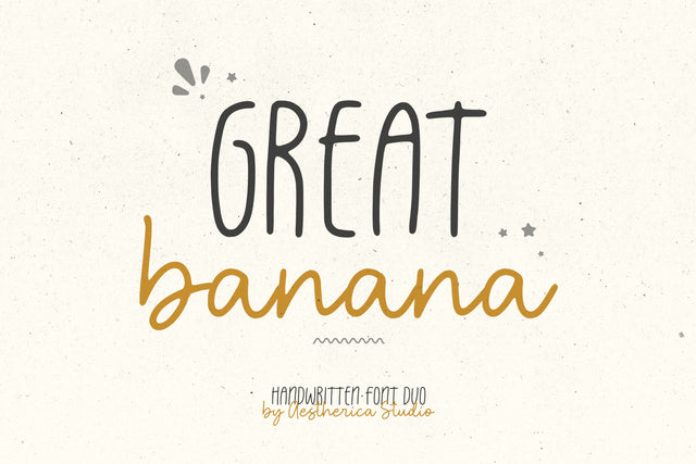 Great Banana Font Aestherica Studio 