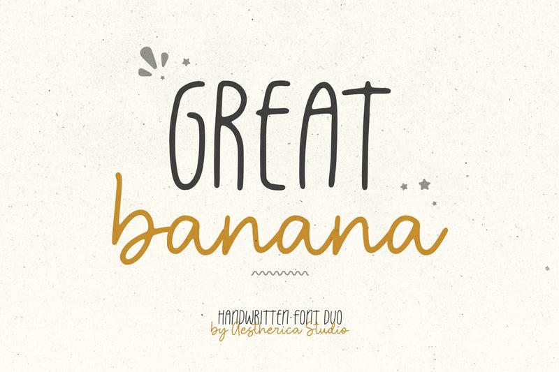 Great Banana Font Aestherica Studio 