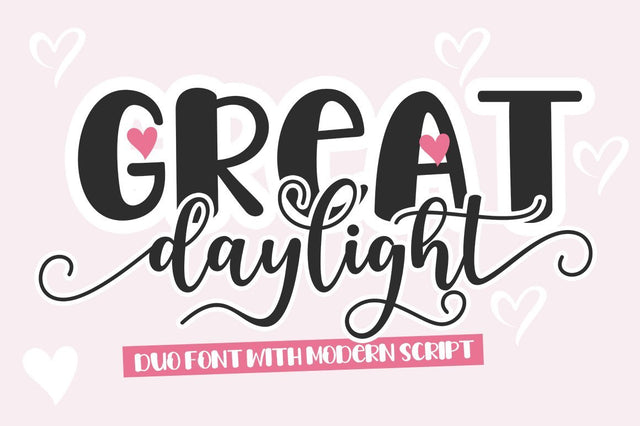 Great Daylight Duo Font Studio Natural Ink 